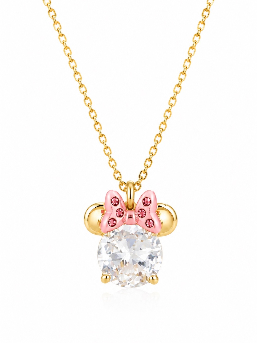 Kate Spade Disney X Minnie Clear Pendant Necklace.